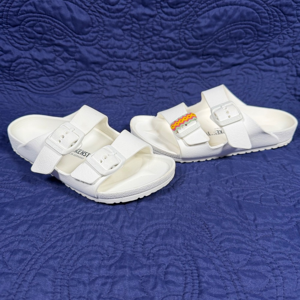 Birkenstock Arizona EVA White Sandals Kids Size 33 210 L2 Waterproof Slides
